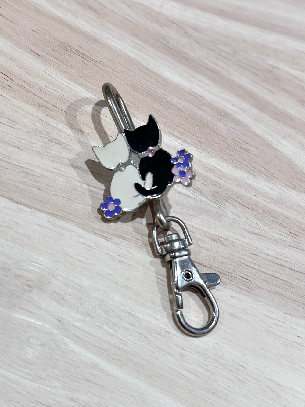 Alexx Inc Two Kitties Finders Key Purse
